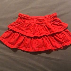 Red skirt